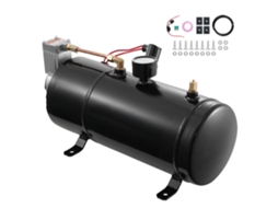 Compressor De Ar 12v Com Reservatório De 3l, Manómetro E Controle De Pressão Tekmaquinas