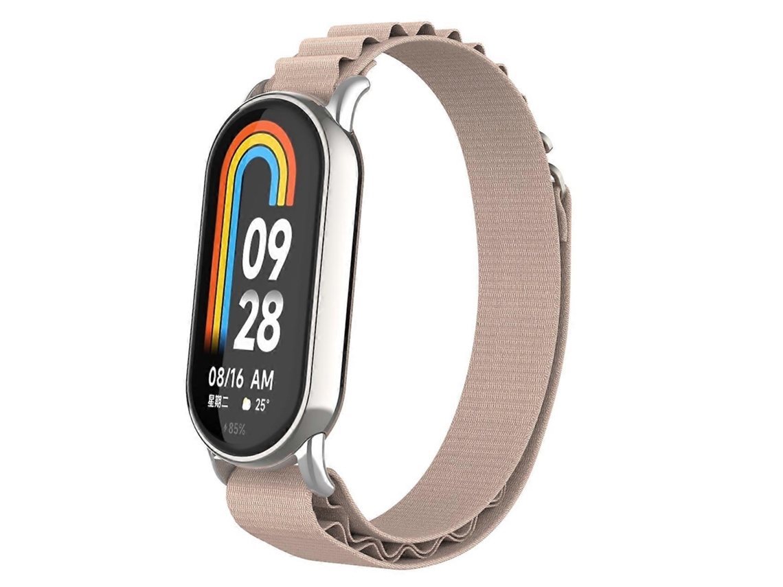 Pulseira De Nylon Com Plugue Metálico Para Xiaomi Mi Band 8