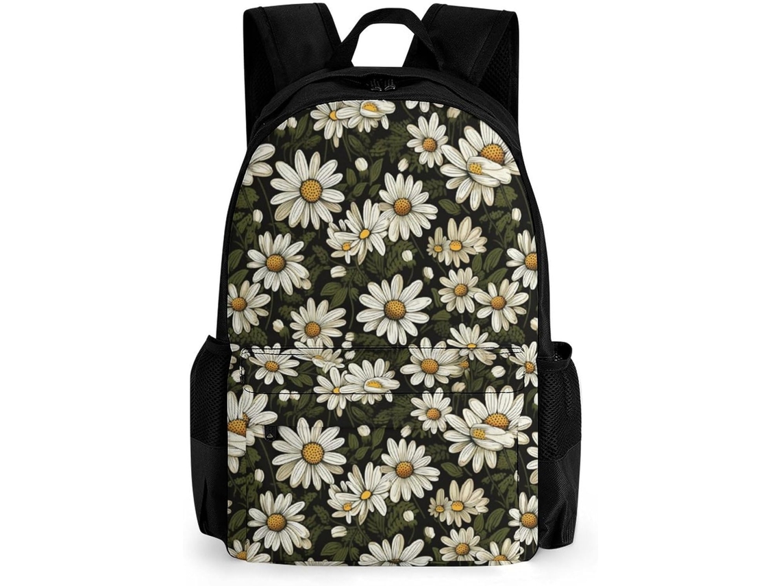 Mochila Fashion, Escolar Daisy Para Meninas, Universitária, Floral Adolescentes E Crianças, Notebook