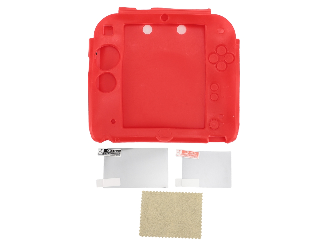 Capa de Silicone e Protetor de Tela LAXISCREED para Nintendo 2ds