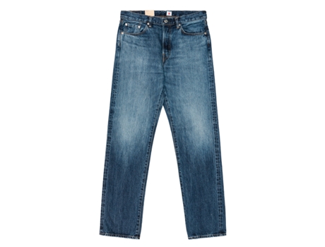 Jeans De Homem Edwin Regular Straight Japan Algodão Azul (36)
