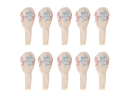 Laxiscreed Pack De 10 Balões De Látex Com Estampas Para Festa De Aniversário De Bebé E Criança