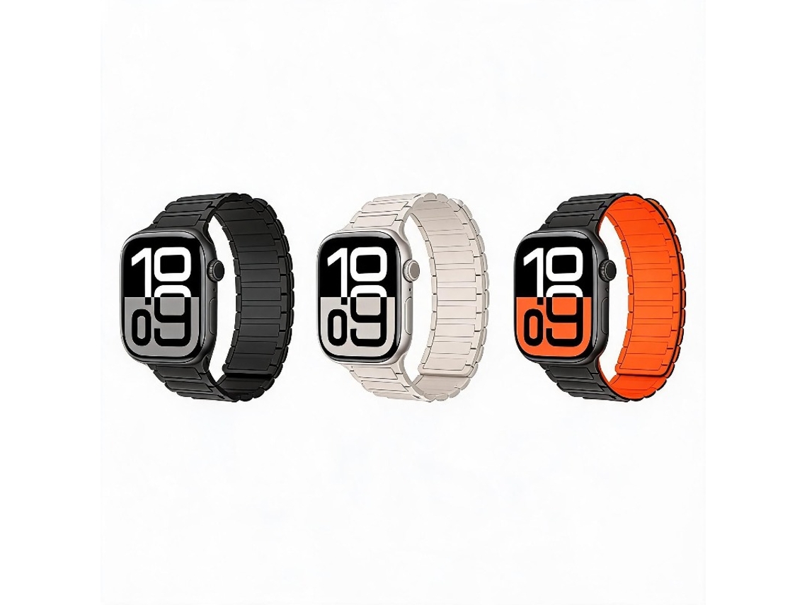 3 Pcs Bracelete Para Apple Watch 42/44/45/46/49mm Cuich