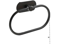 Porta-toalhas De Parede Oval Multicolorido Para Banheiro, Sem