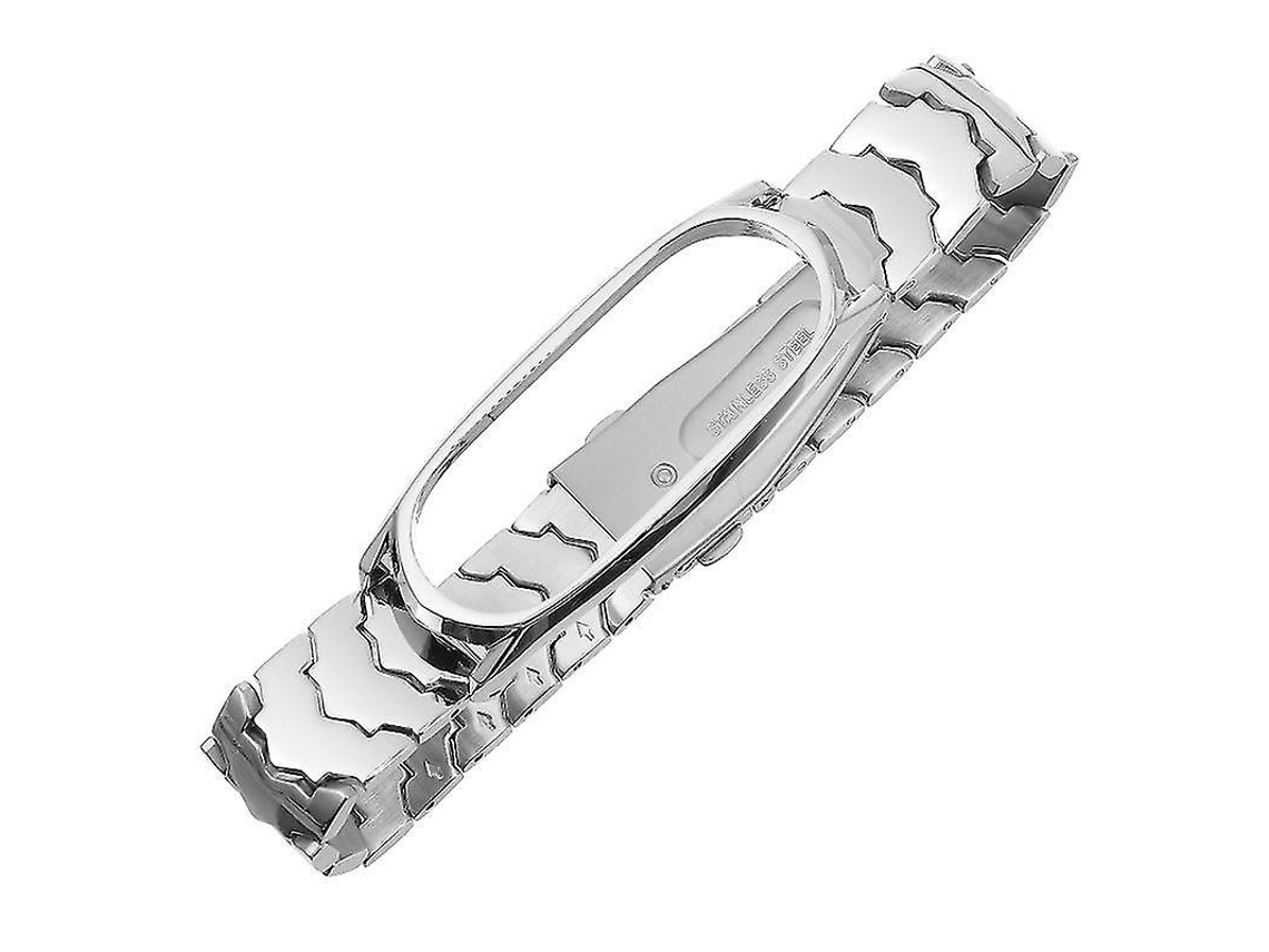 Pulseira De Relógio Prateada Para Adultos, Pulseira De Aço Inoxidável, Pulseira De Relógio Fashion, Compatível Com Relógio Xiaomi Olysi Shop