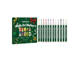Caneta de Pintura para Unhas com Tema Natal, Prática e Fácil de Usar, Marca LAXISCREED