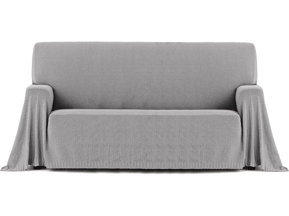 Plaid EYSA Cotonet (220 x 260 cm - Algodão - Gris Claro)