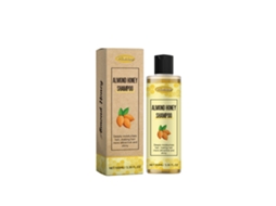 Shampoo Woodsleep Amendoim e Mel, Nutrição para Cabelo Suave, Brilhante e Volumoso LAXISCREED