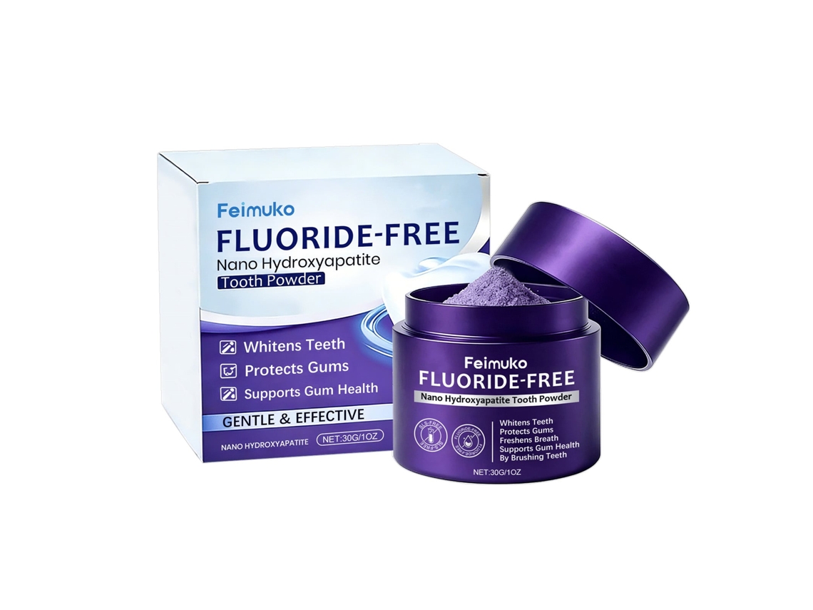Pó de Dentes Feimuko para Cuidados, Limpeza de Manchas e Bem estar Oral LAXISCREED