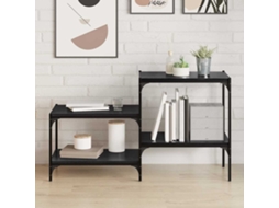 Vidaxl Estante De Prateleira 4 Pcs Preto 60 X 40 X 1,5 Cm