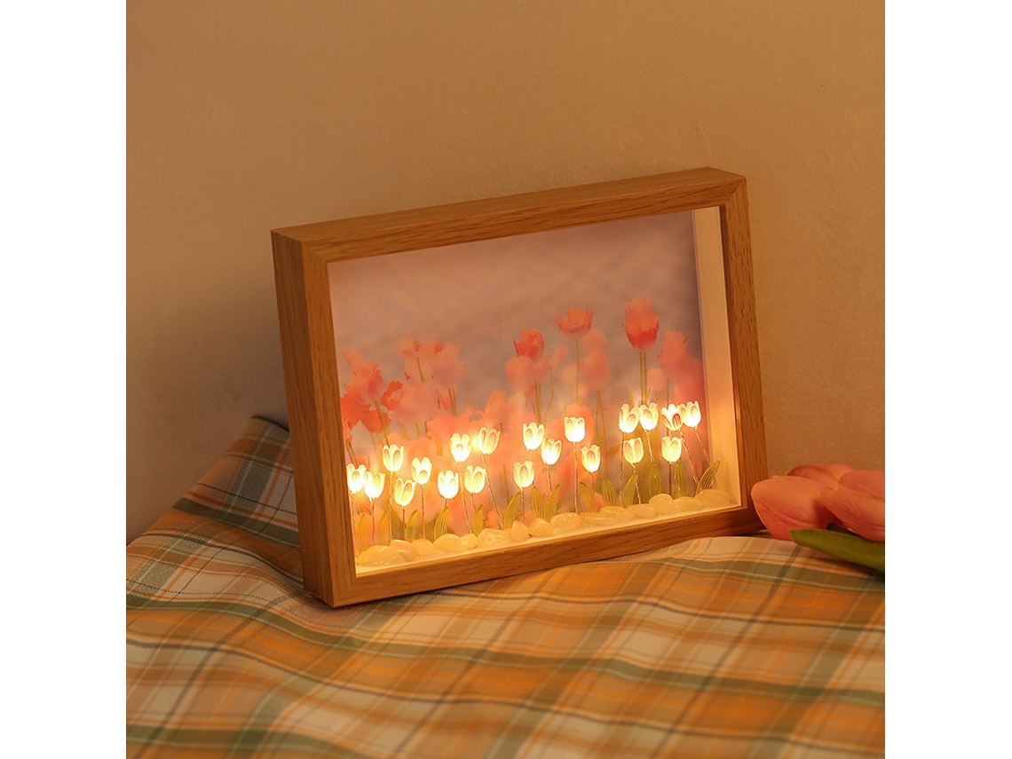 Candeeiro Decorativo TRUMSEN-GM Porta-Retratos Luz Noturna Faça Você Mesmoazul