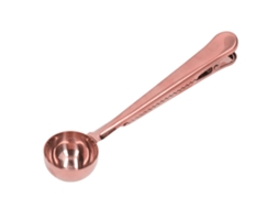 Cuchara Medidora De Café Com Clip De Selagem 2 Em 1 Aço Inoxidável Dourado Rosa Ferramentas Para Café