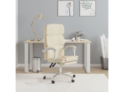 Reclining Office Chair, Reclining Office Chairs Vidaxl Creme Couro Artificial (n/a)