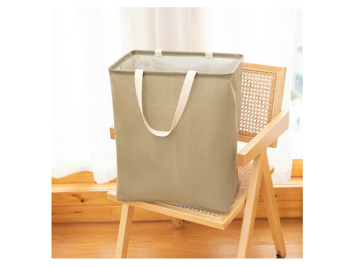 Cesto de roupa, 75l, pacote com 2, com alça, para roupas e brinquedos BRILVIBERA