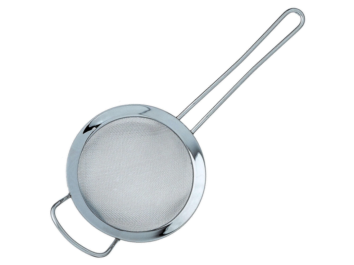 Escorredor De Malha Fina De Aço Inoxidável De 3 Polegadas - Design Com Borda Polida