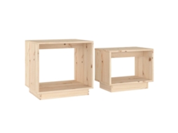 Mesas de Centro 2 Pcs Madeira de Pinho Maciça MAISON EXCLUSIVE