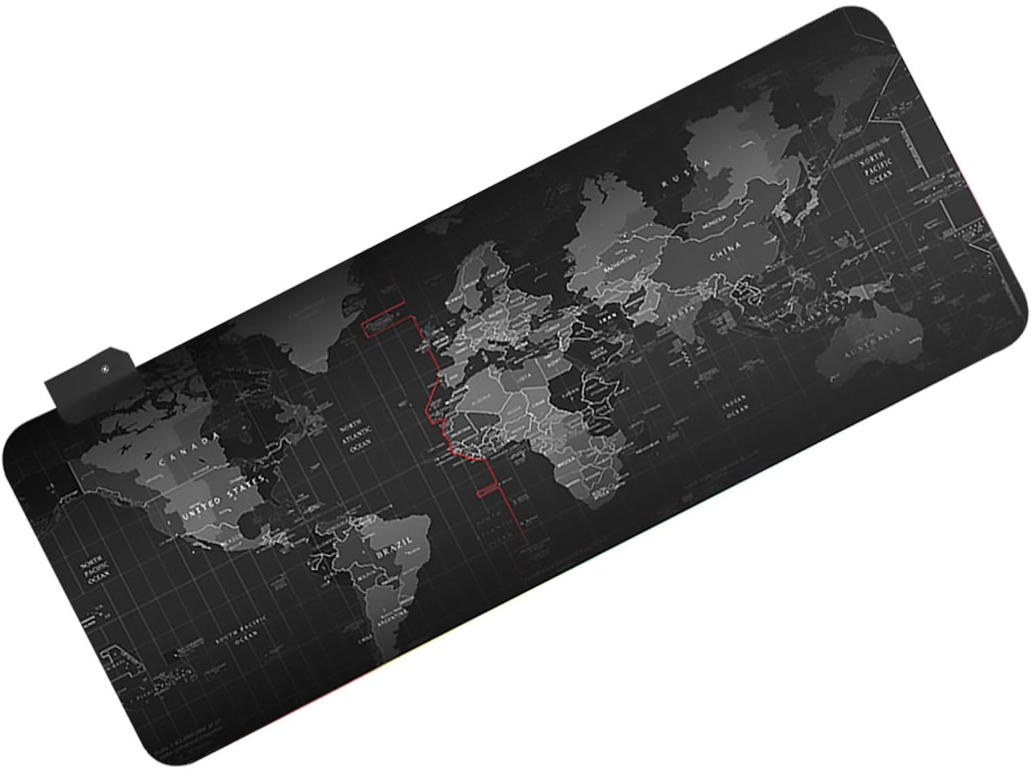 Mousepad SFUSHOS com Iluminação LED RGB e 14 Modos Ajustáveis