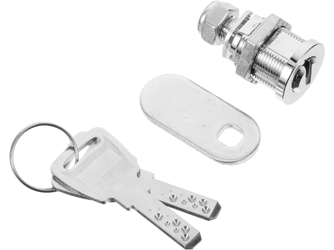 Fechadura De Aço Inoxidável Com Chave Para Armários, Vitrines E