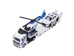 Primerox caminhão de Carroceria Plana com Trailer e Avião Brinquedo de Transporte para Interior e Exterior