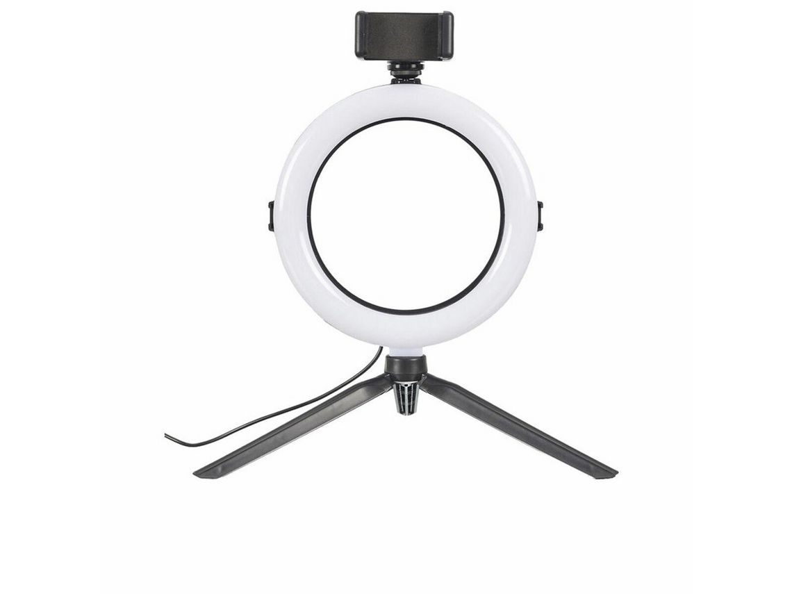 Aro De Luz Selfie Com Tripé E Controlo Remoto  Ø 20 Cm*