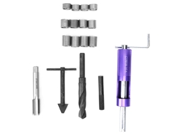 Kit De Reparo De Rosca M18x1.5 Com 12 Peças De Inserto De Rosca E Ferramenta Manual Para Reparo Automotivo