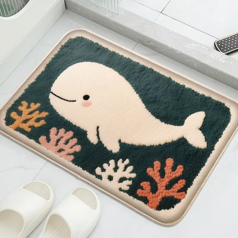 Tapete De Banheiro Com Estampa De Desenho Animado Fofo (estilo 5, 50x80cm), Macio E Confortável.
