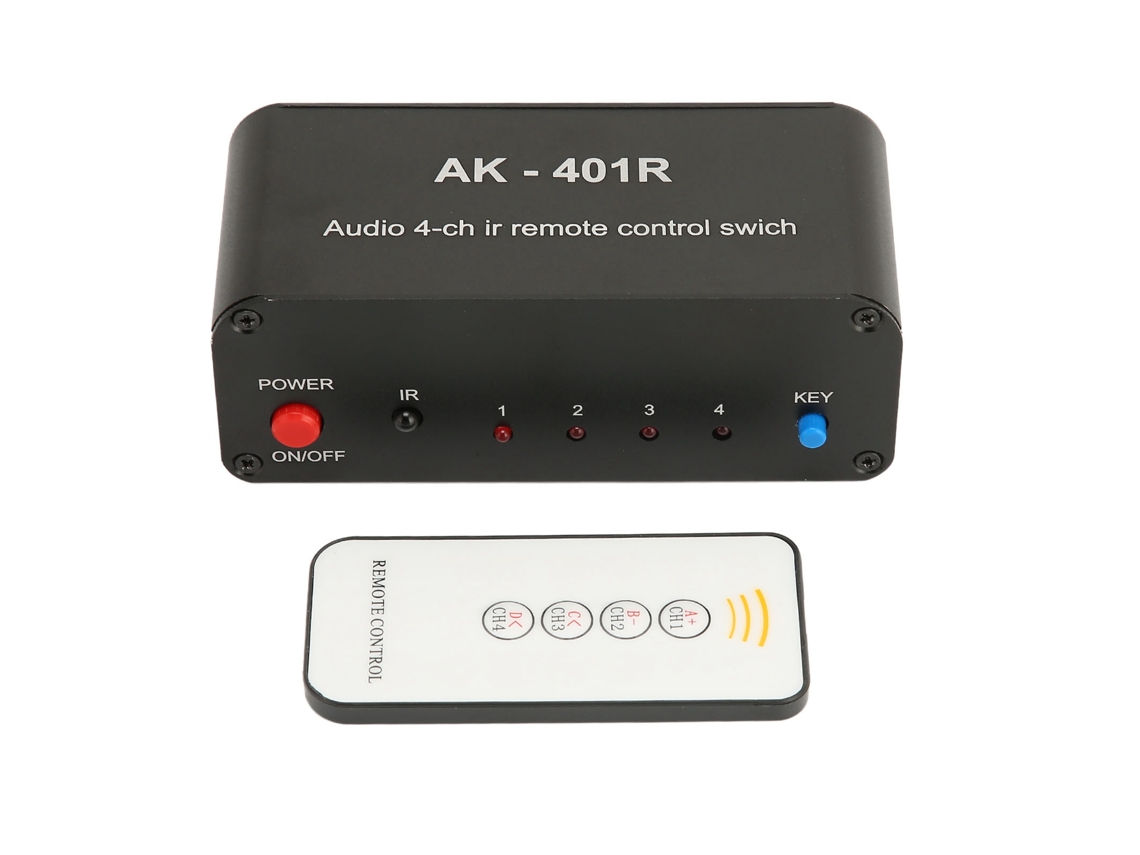 Rca switcher com quatro entradas e uma saída seletor de áudio e vídeo EOOCOO