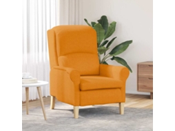Vidaxl Poltrona Amarelo-escuro Tecido