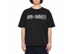 Rockinstone Army Of Darkness Movie Darkness White Logo Black Adult T-shirt Size:s