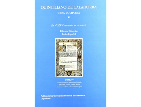 Livro Quintiliano De Calahorra. de Quintiliano Calahorra (Espanhol)