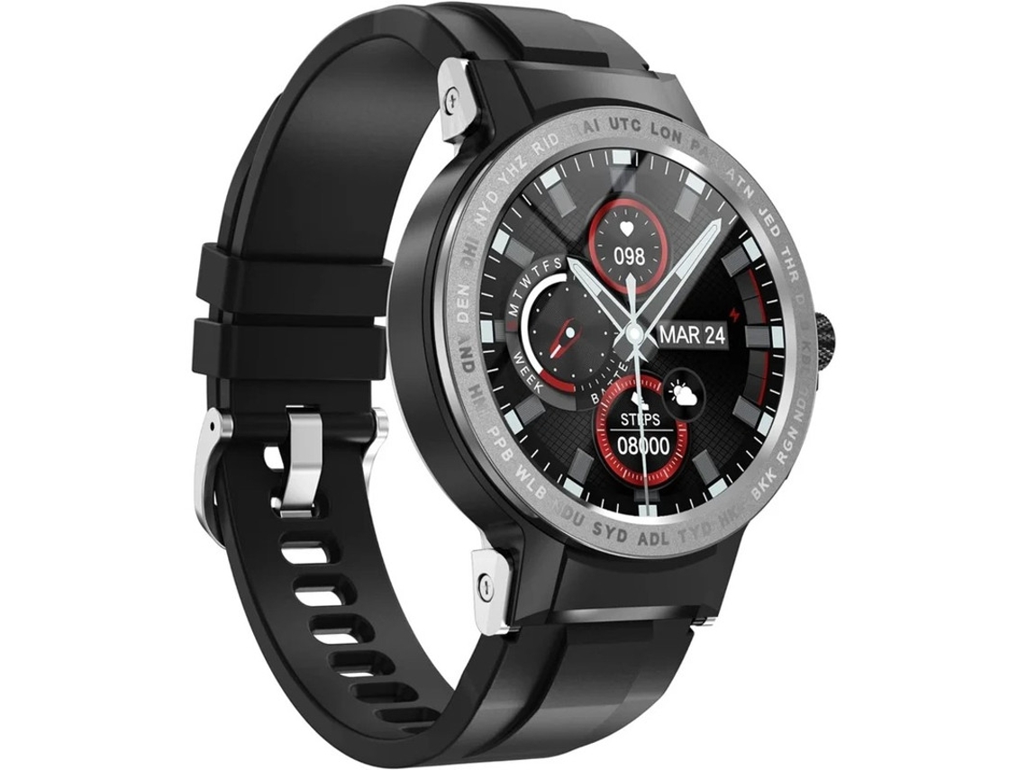 Smartwatch Para Android Ios Iphone Ip68 À Prova Dágua Rastreador Fitness Bluetooth Para Dormir Preto Bestvite