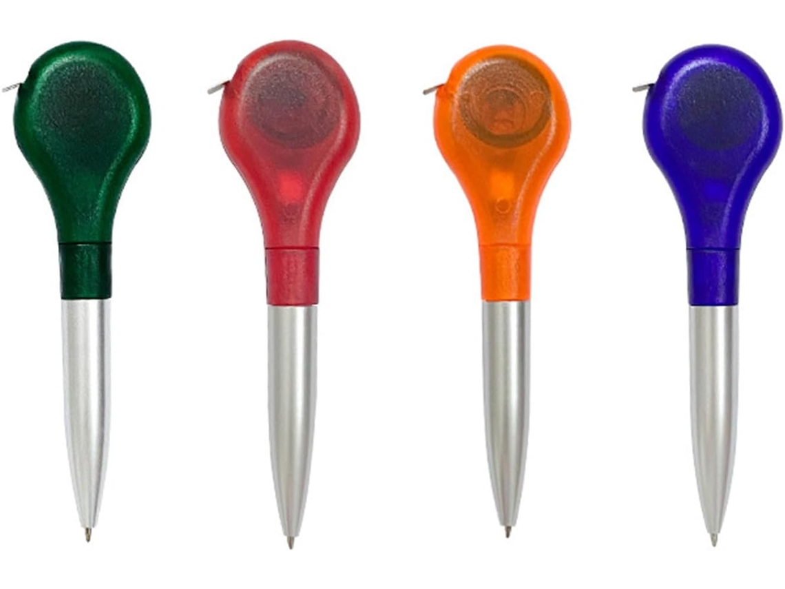 Conjunto De 4 Canetas Retráteis Para Escrita Com Réguas, Ideais Para Material Escolar, Fita Métrica E Outras Funções