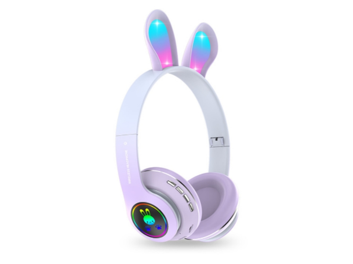 Auscultadores Bluetooth YDCY Pm-08 On Ear Roxo