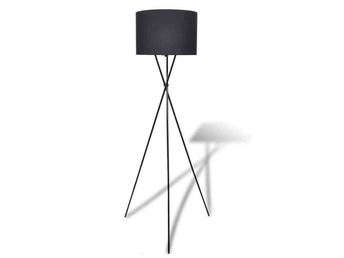 Floor Lamp, Floor Lamps Vidaxl Preto Tecido (n/a)
