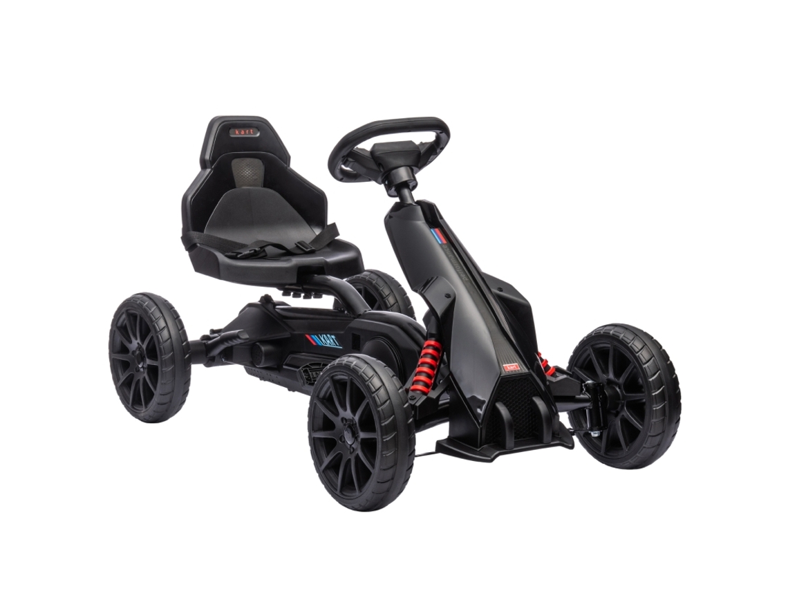 Kart Pedal Assento Ajustável Freio Mão 3 8 Anos Externo Preto