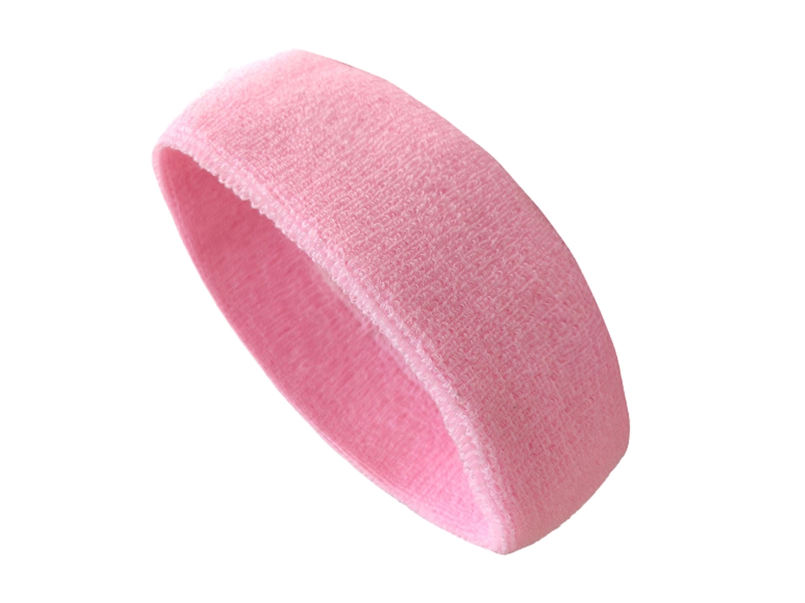 Ycnm-faixas De Cabeça Esportiva Absorvente De Suor Cotton Rosa