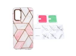 Capa antichoque 2 em 1 para Samsung S20, rosa EOOCOO