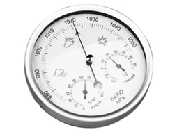 Higrômetro Digital Portátil 3 Em 1 Para Parede, Termômetro, Barômetro E Higrômetro, Decoração Para Casa, 132 Mm, Adequado Para Diferentes Ambient