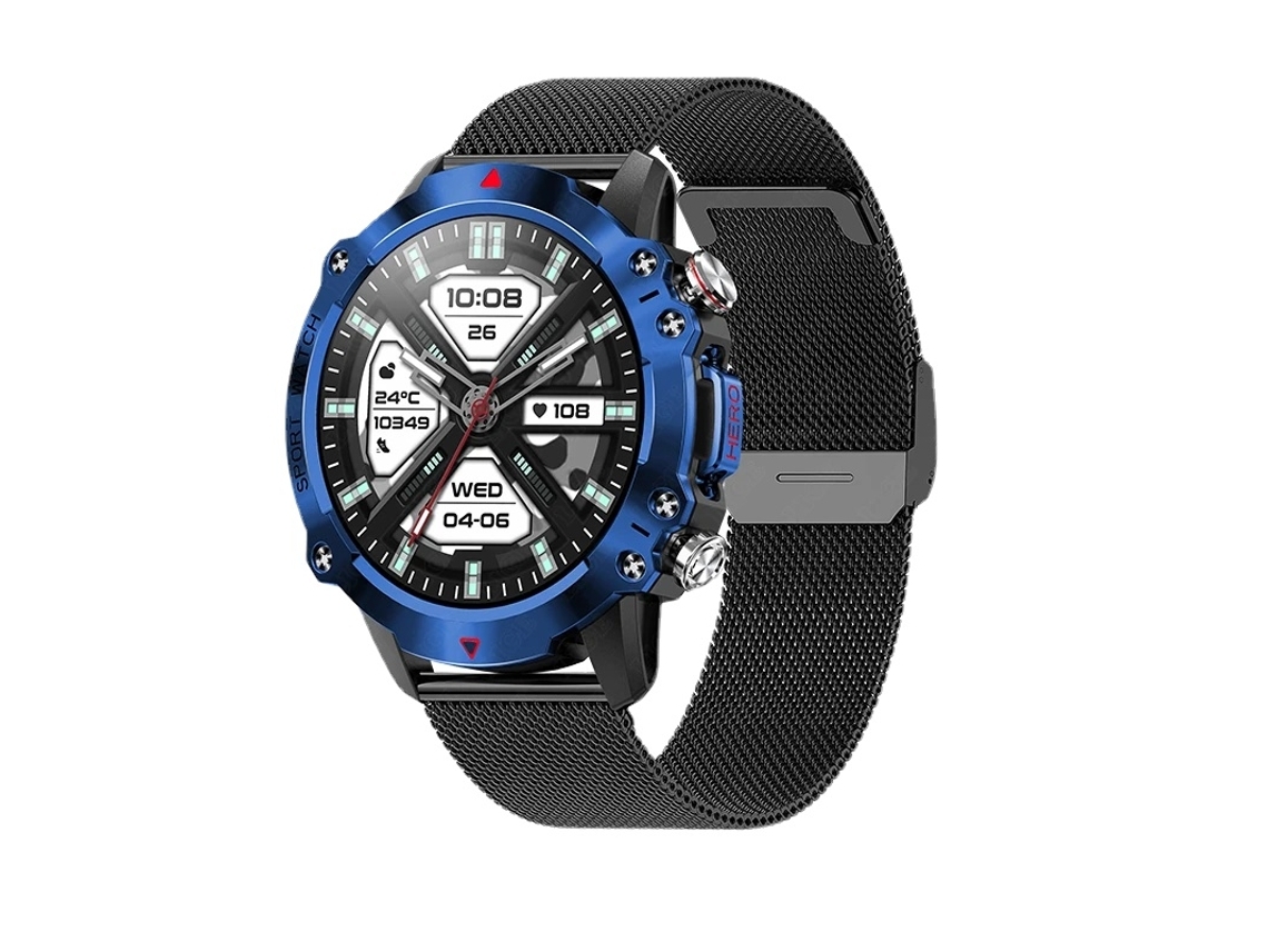 Relógio Inteligente Bluetooth Chamada Esportes Ao Ar Livre Relógios 1.39 Polegada Tela 450Mah À Prova Dwaterproof Água Smartwatch para Andro