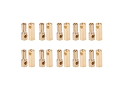 10pcs Plugue Banana de 2mm U52 Duplo com Espaçamento de 10mm, Preto, para Teste com S/MARCA