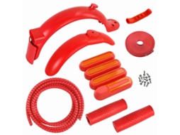 Kit De Aba De Chuva Dianteira E Traseira Com Capas Lateral E Freio Para Scooter Elétrico M365/pro