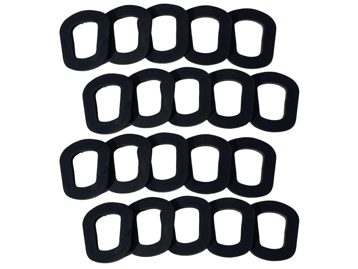 Conjunto De 20 Peças De Vedação De Borracha Preta Para Tanque De Combustível.