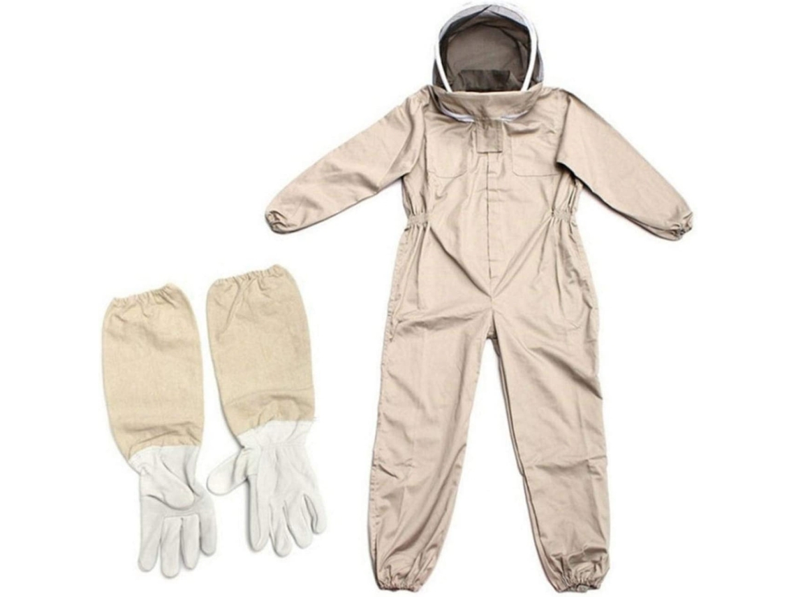 Traje de Apicultura com Luvas Roupa Proteção Abelha | S/MARCA