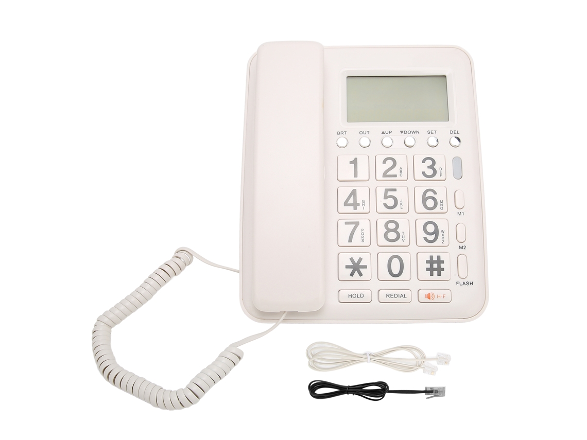 Telefone Fixo com Fio e Caller Id para Casa, Vertical e Chamadas em Mão Livre