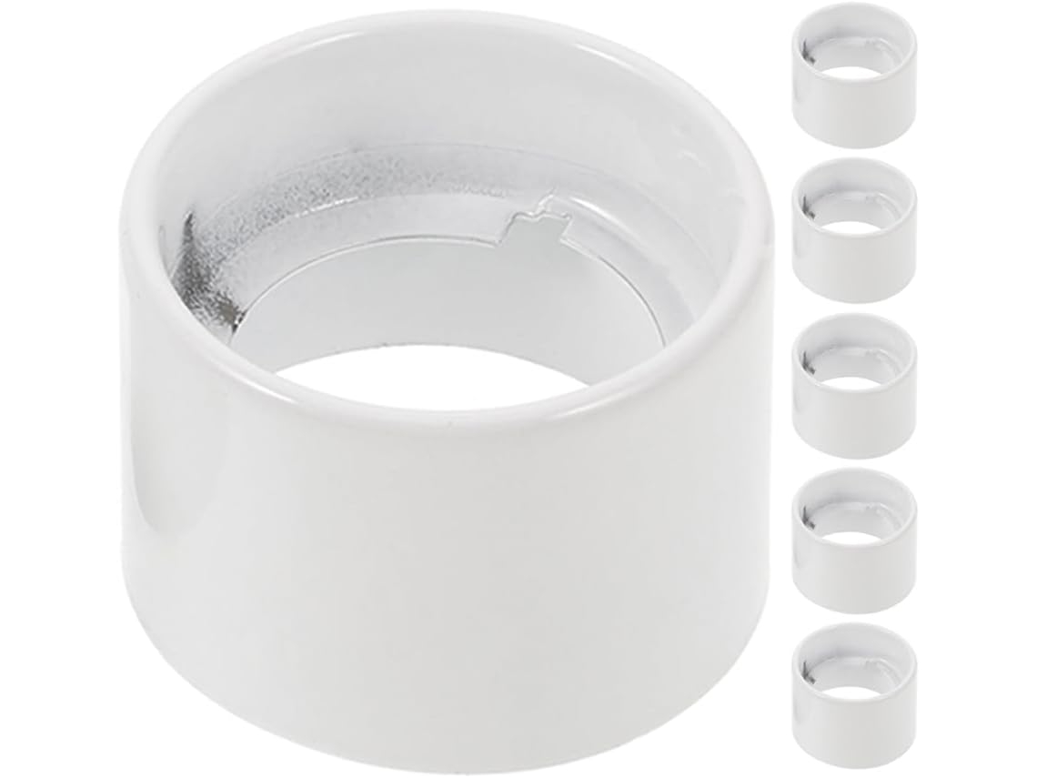 Conjunto de 6 Anéis de Fixação Roscados para Soquetes E26 e E27, para Vidro. SFUSHOS