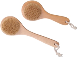 Conjunto De 2 Escovas Banho Esfoliantes Com Cabo Longo Homoyoyo Para Chuveiro E Banheira, Conjunto De Escovas Limpeza