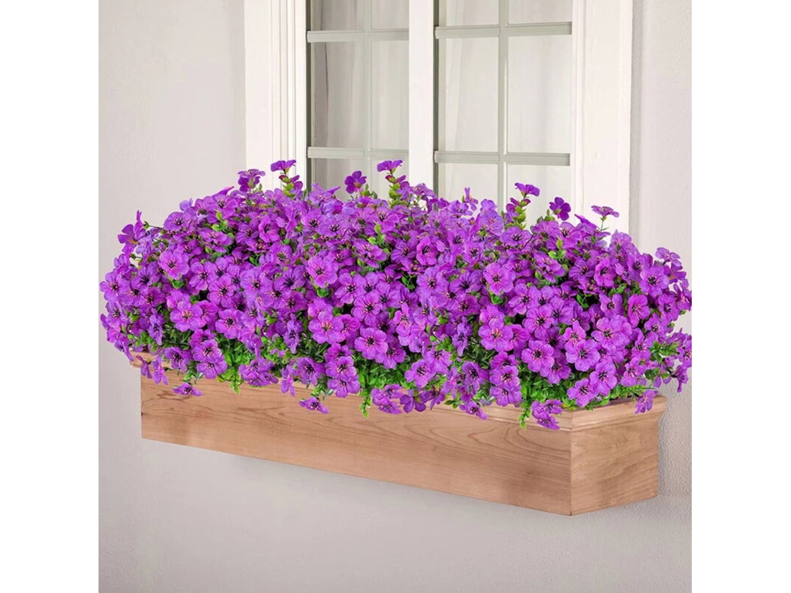 Buquê Artificial de Flores Roxas com 7 Ramos para Decoração de Ambientes Internos e Externos. AQUAFORGE