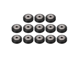 13 Peças Roda 3d Printer Pom V Shape Resistente Ao Desgaste Rolamento 625zz Preto