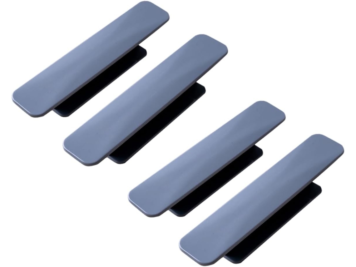 Conjunto De 4 Puxadores Modernos Jojofuny Para Portas, Gavetas E Armários De Cozinha, Na Cor Cinza, Ideais Para