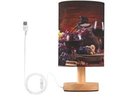Abajur De Mesa Para Quarto, Pequeno Abajur De Cabeceira Usb, Luminária De Mesa Led Con Cúpula Tecido Para Sala